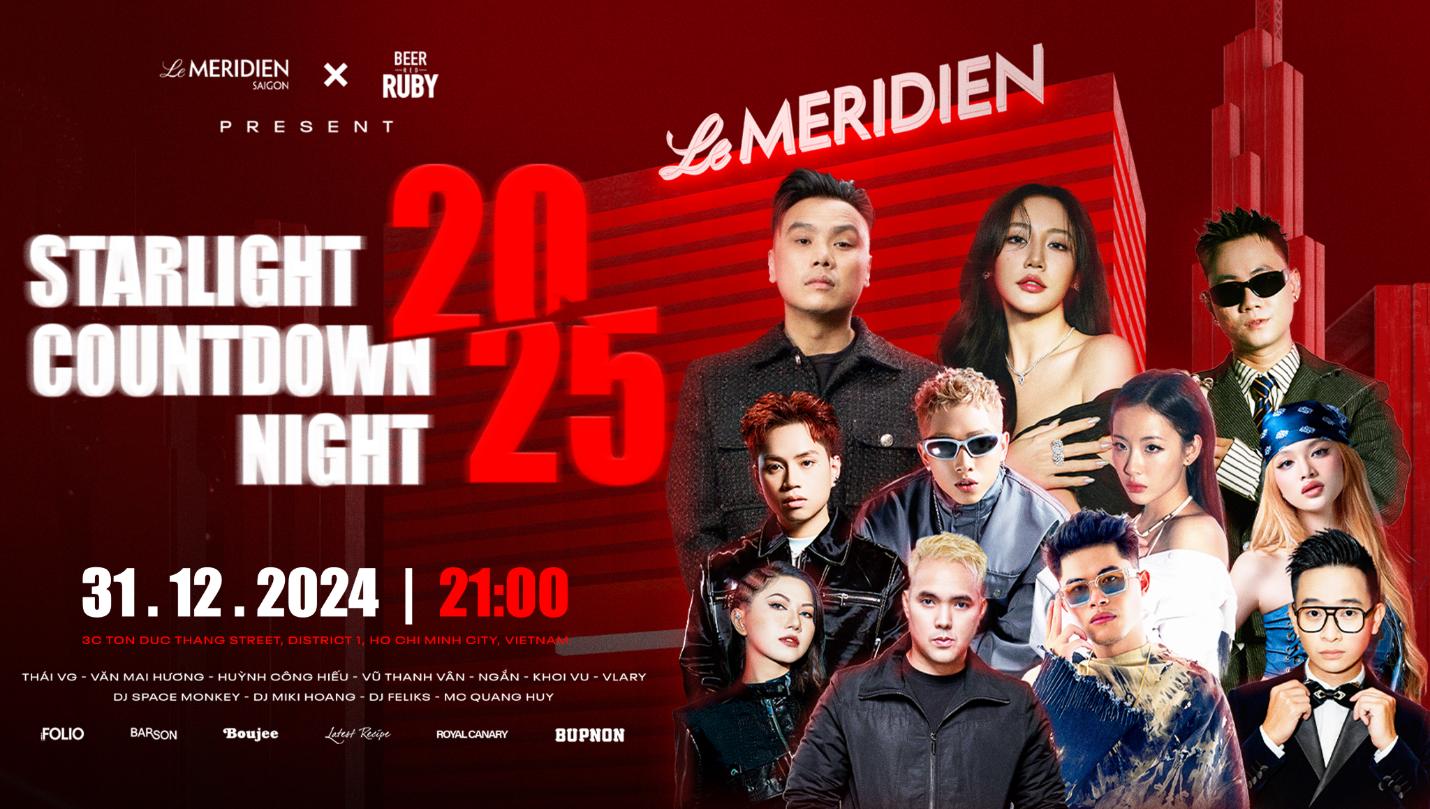 Văn Mai Hương cháy hết mình tại sân khấu Countdown của Le Méridien Saigon x Red Ruby: “Starlight Countdown Night 2025”- Ảnh 4.