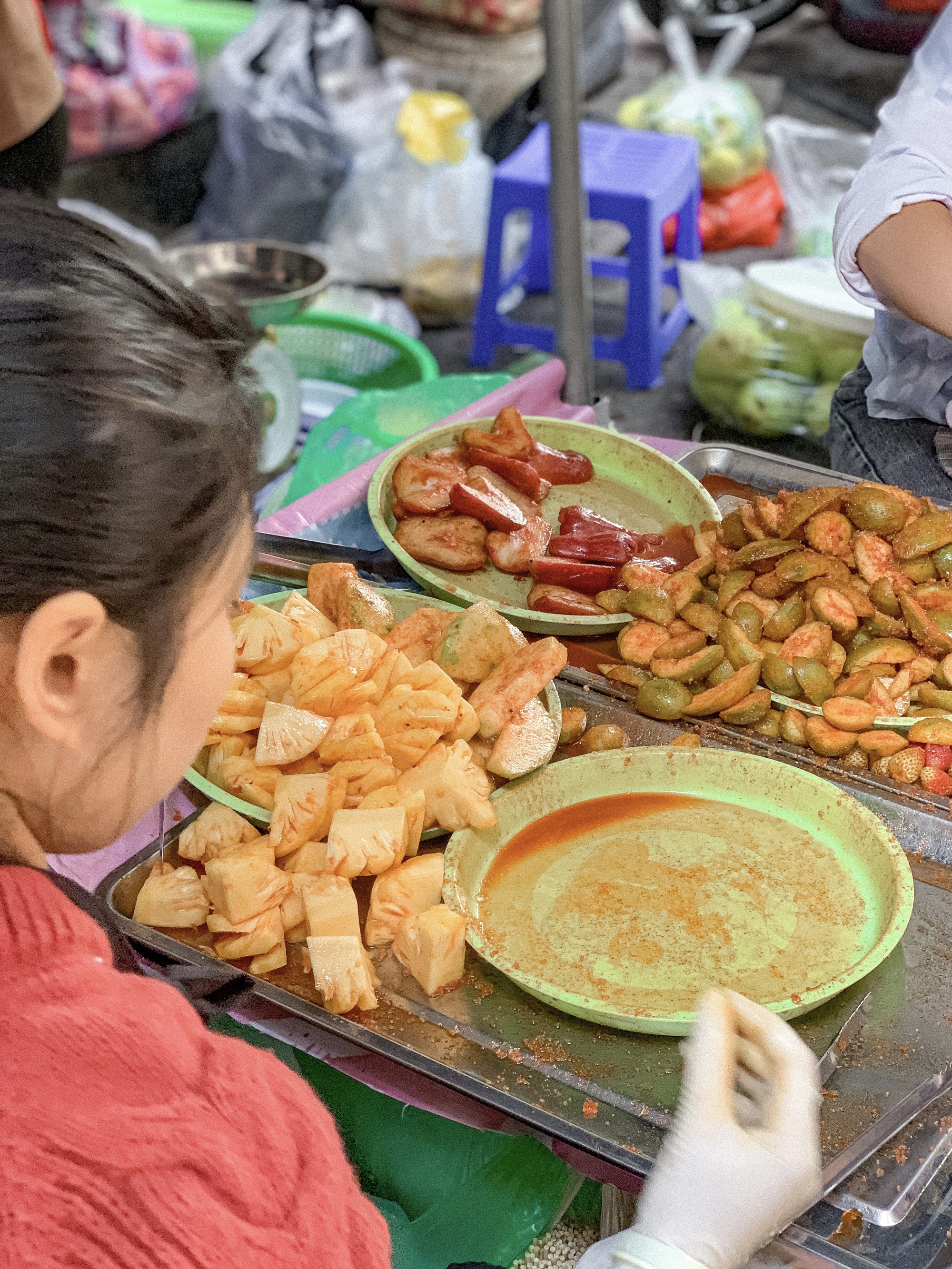 Hàng hoa quả dầm 