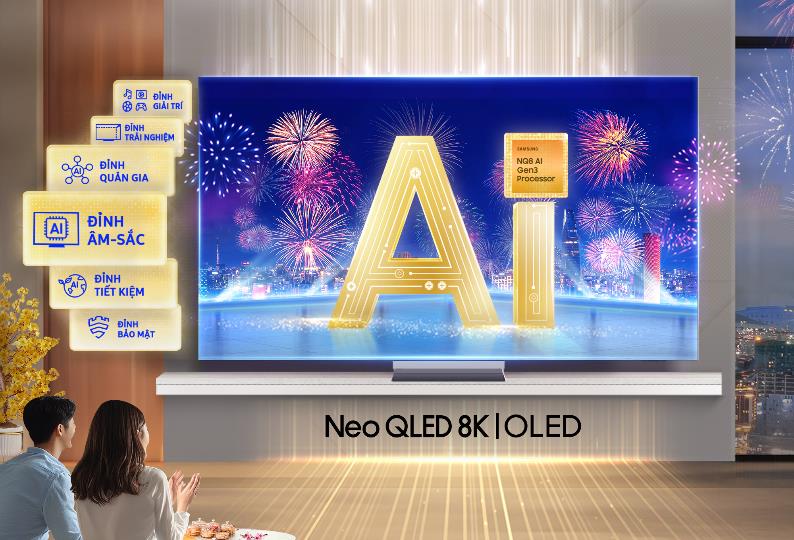 Đón Tết đỉnh với Samsung AI TV cỡ lớn 65-75-85 inch giá tốt: Trải nghiệm âm sắc toàn năng, nhận ngay ưu đãi khủng- Ảnh 1.