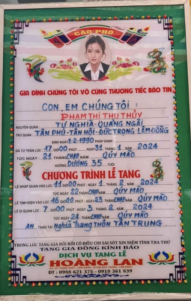 Cáo phó diễn viên Thủy Phạm: Linh cữu được an táng, đồng nghiệp không khỏi xót xa vì 1 chi tiết - Ảnh 3.