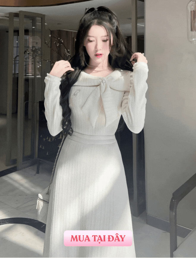 Váy trắng dự tiệc đẹp đầm nữ xanh đi tiệc dáng dài xòe chất liệu lụa Satin  Pháp cao cấp mềm mịn 46-55kg Miyu clothing - Tìm Voucher