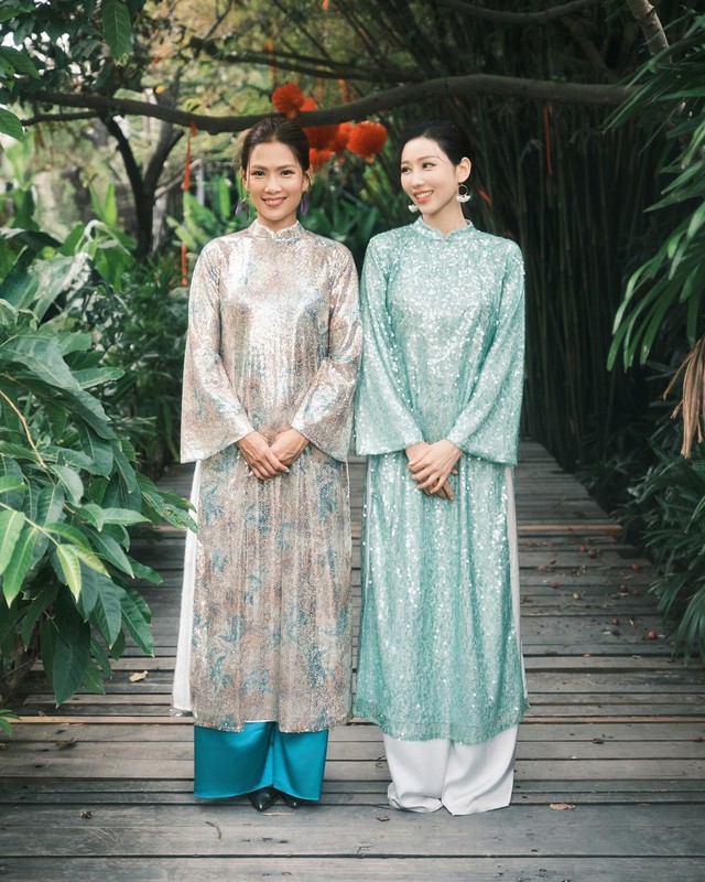 Còn mùng là còn Tết: Mỹ nhân Việt miệt mài lăng xê áo dài, ai diện cũng nền nã, thanh lịch và sang nức nở - Ảnh 16.