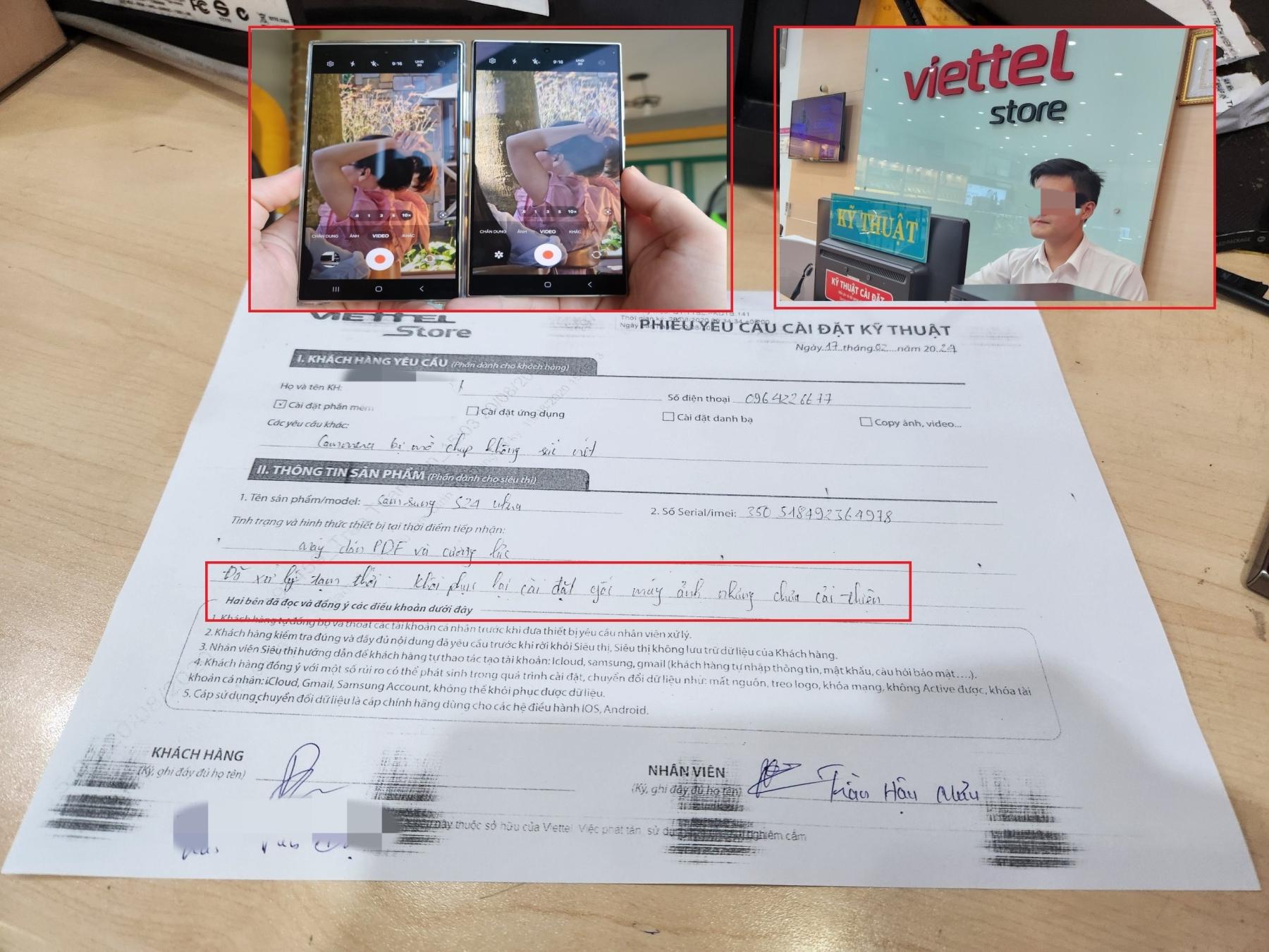 View - Xôn xao thông tin điện thoại Galaxy S24 Ultra nghi ngờ gặp lỗi camera, khách mua 20 ngày nhưng bị từ chối đổi trả?
