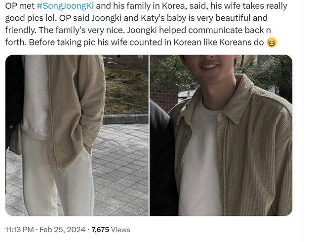 Lộ thông tin về màn xuất hiện của gia đình Song Joong Ki: Vợ Tây “bắn” tiếng Hàn, nhan sắc quý tử chiếm spotlight - Ảnh 2.