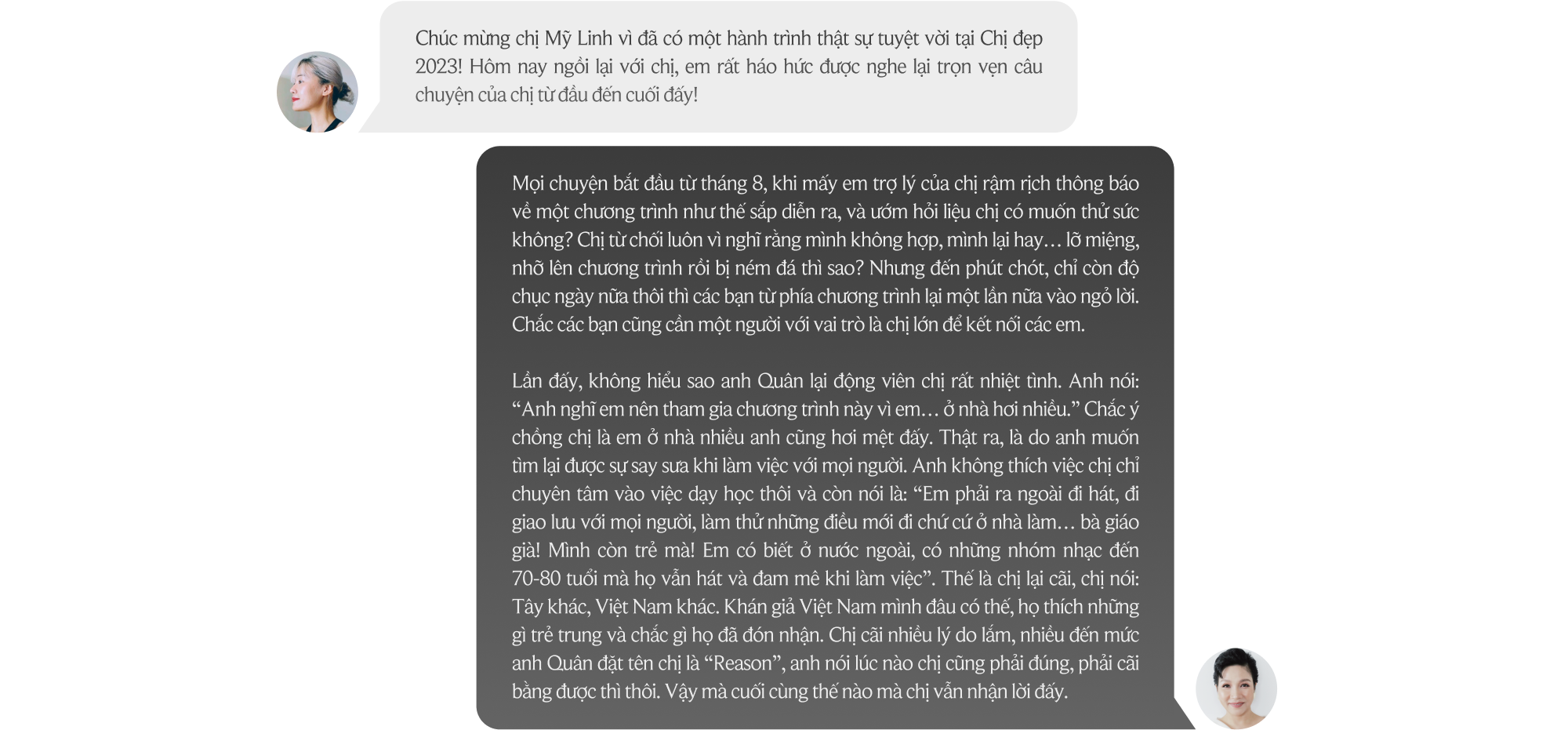 Diva Mỹ Linh: Tôi tìm đủ lý do để không tham gia Chị đẹp
