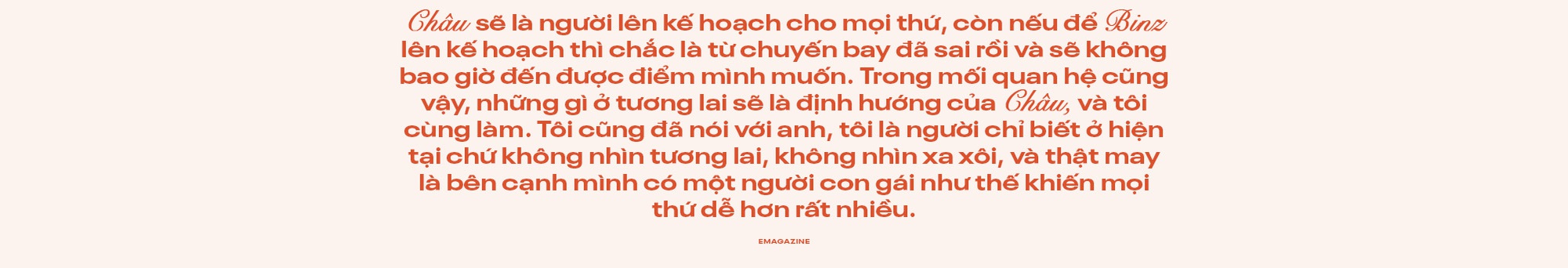 Binz và Châu Bùi: Người thương mình đủ nhiều sẽ không làm mình buồn