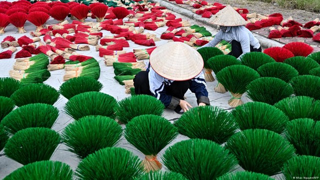 Làng hương Việt Nam nức tiếng trên đài truyền hình Đức: Sắc đỏ thêm thắm tình những ngày giáp Tết - Ảnh 3.