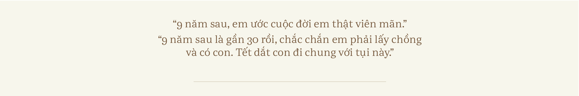 Sau hôm nay, chúng ta phải đợi 9 năm nữa mới gặp lại ngày 30 Tết