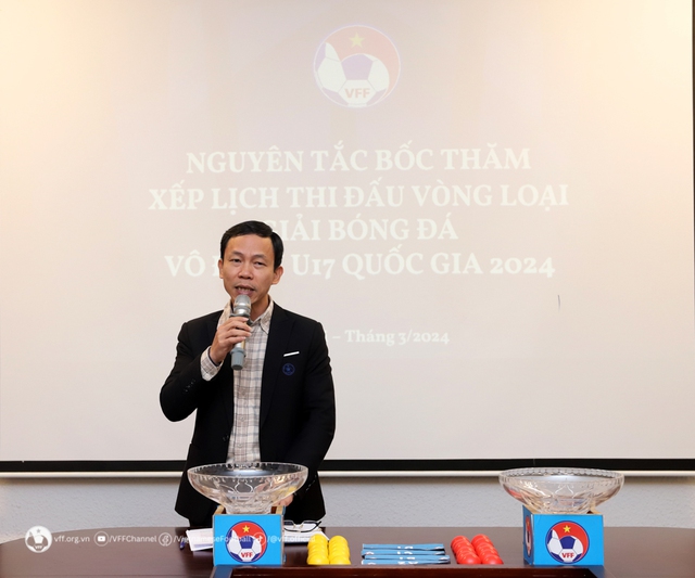 Bốc thăm vòng loại giải vô địch U17 Quốc gia 2024: Bảng A toàn đội bóng mạnh - Ảnh 1.