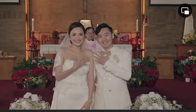 Hôn lễ Hoa hậu Diễm Hương và chồng thứ 3: Cô dâu diện váy cưới quyến rũ, khoảnh khắc khóa môi cực tình tứ - Ảnh 5.