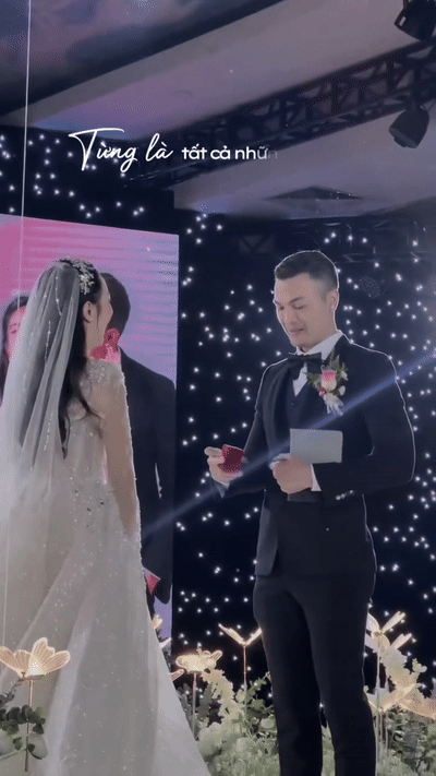 Kim Oanh hé lộ màn trao nhẫn cưới có 1-0-2 với chồng gia thế khủng, biểu cảm cô dâu chiếm trọn spotlight - Ảnh 5.
