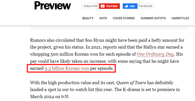 Xôn xao cát-xê cao vô lý của Kim Soo Hyun ở Queen of Tears, con số gấp 18 lần phim trước? - Ảnh 2.