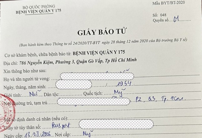 Việt kiều 70 tuổi tử vong bất thường khi đi căng da mặt - Ảnh 1.