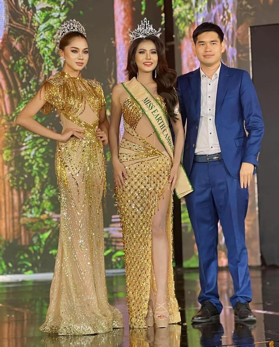 Tân Hoa hậu Trái Đất Campuchia bị chê nhạt nhòa - Ảnh 1.