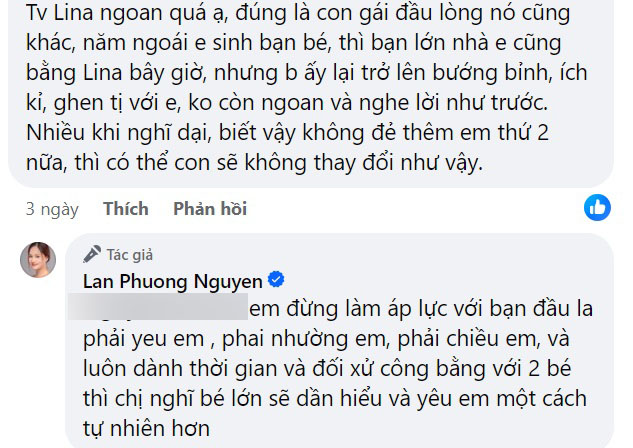 Người hâm mộ kể chuyện gia đình, diễn viên Lan Phương vào khuyên nhủ 1 câu mà ai cũng nức nở khen: Quả là bà mẹ khéo dạy con! - Ảnh 3.