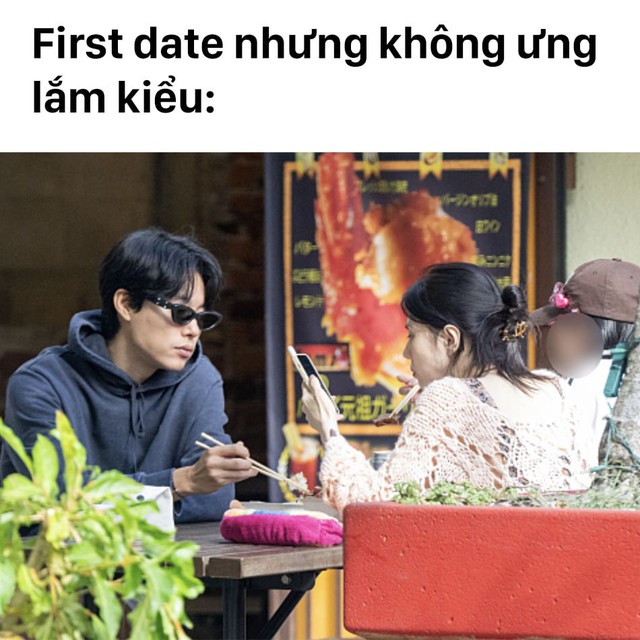 Loạt ảnh chế biểu cảm của Han So Hee với Ryu Jun Yeol ở Hawaii gây sốt: Sáng thứ 2, đang ăn thì sếp nhắn! - Ảnh 8.