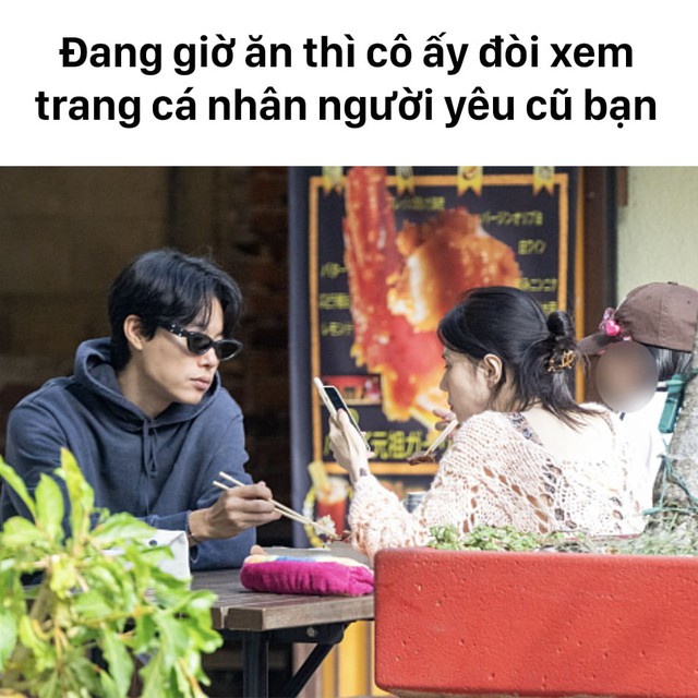 Loạt ảnh chế biểu cảm của Han So Hee với Ryu Jun Yeol ở Hawaii gây sốt: Sáng thứ 2, đang ăn thì sếp nhắn! - Ảnh 7.