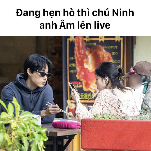 Loạt ảnh chế biểu cảm của Han So Hee với Ryu Jun Yeol ở Hawaii gây sốt: Sáng thứ 2, đang ăn thì sếp nhắn! - Ảnh 5.