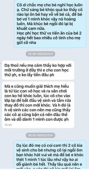 Con đi học mẫu gi&aacute;o về ho, n&ocirc;n &oacute;i phải nhập viện, đọc tin nhắn giữa mẹ v&agrave; gi&aacute;o vi&ecirc;n, phụ huynh khuy&ecirc;n: Chuyển gấp! - Ảnh 1.