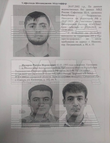 Tiết lộ danh tính các nghi phạm tấn công khủng bố Nga - Ảnh 1.