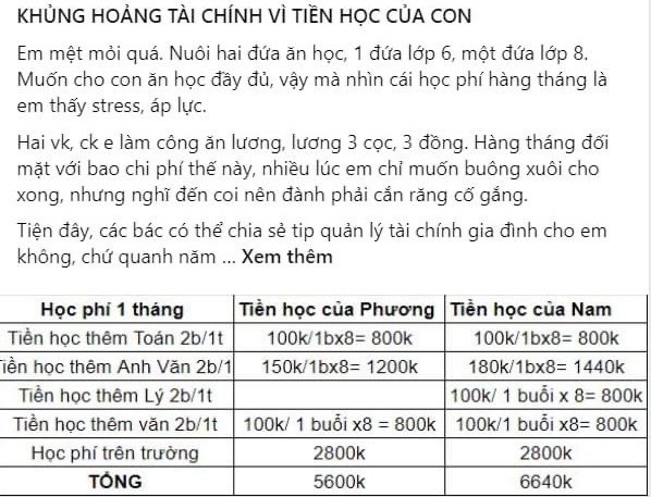 Bà mẹ ở TP.HCM bật mí mức chi cho việc học của con, nhiều người xuýt xoa đòi cắp tráp theo học: Thế này thì nuôi mấy đứa cũng được - Ảnh 1.