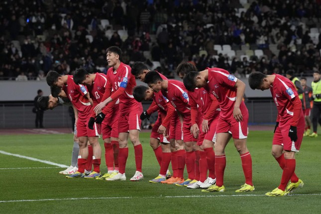 ĐT Triều Tiên bị xử thua 0-3, Nhật Bản chính thức vào vòng loại 3 World Cup 2026 - Ảnh 1.
