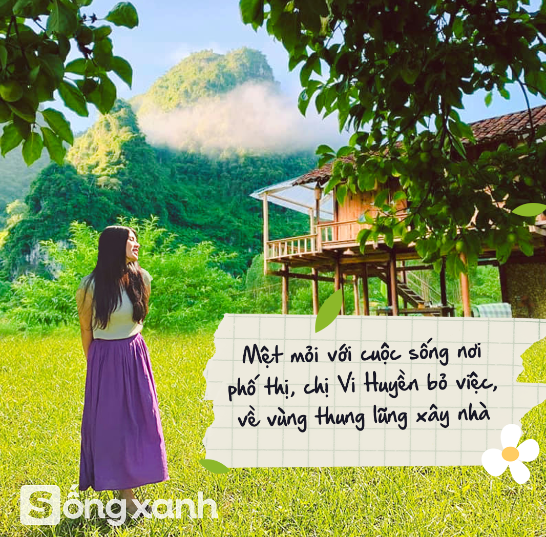 Người phụ nữ bê đá xây nhà giữa thung lũng, sống thuận tự nhiên, thu 2 tấn hồng/năm nhưng không bán - Ảnh 1.