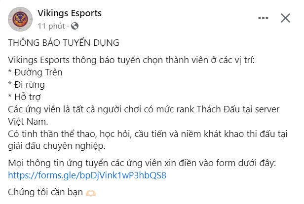 VCS chính thức công bố ngày trở lại, đội tuyển tham dự phải tuyển dụng gấp vì thiếu người? - Ảnh 2.