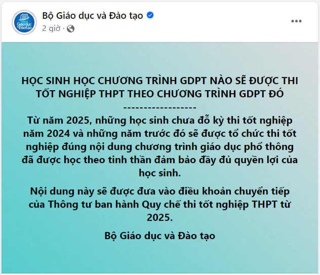 Th&iacute; sinh trượt tốt nghiệp THPT năm 2024 c&oacute; thể kh&ocirc;ng được thi lại v&agrave;o năm sau? - Ảnh 1.