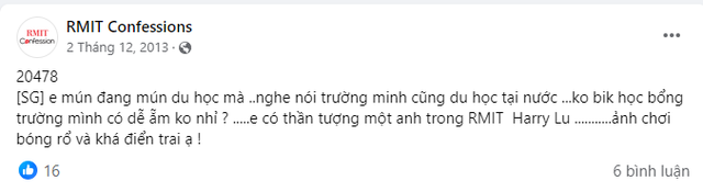 Những màn tỏ tình với Harry Lu trên trang confession RMIT 11 năm trước hot lại: Em thích anh quá rồi thì phải làm sao? - Ảnh 9.