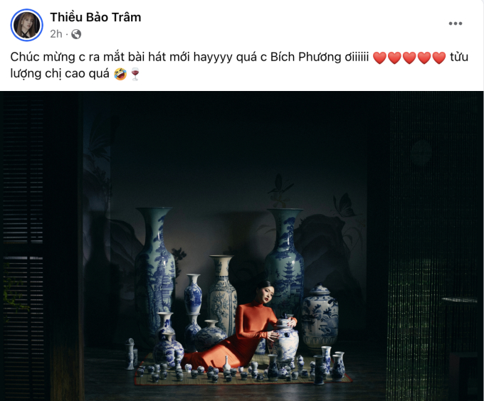 Thiều Bảo Trâm đăng bài chúc mừng Bích Phương ra MV, lập tức bị spam comment tên bài hát của... Sơn Tùng - Ảnh 3.