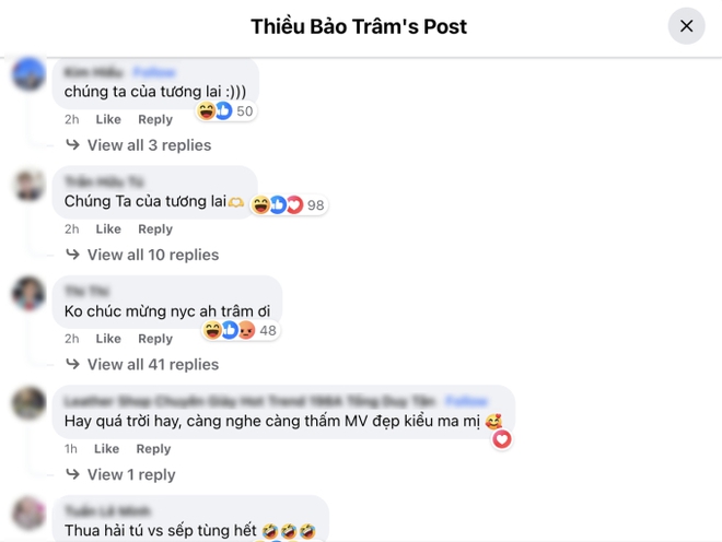 Thiều Bảo Trâm đăng bài chúc mừng Bích Phương ra MV, lập tức bị spam comment tên bài hát của... Sơn Tùng - Ảnh 4.