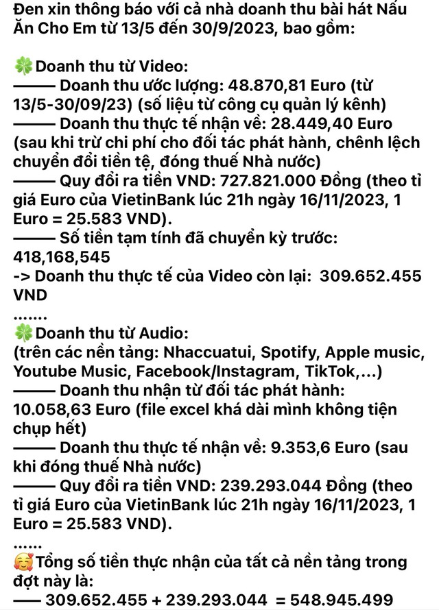 Tiếp nối Đen Vâu, Hoà Minzy và Double2T dùng doanh thu nhạc làm từ thiện - Ảnh 3.