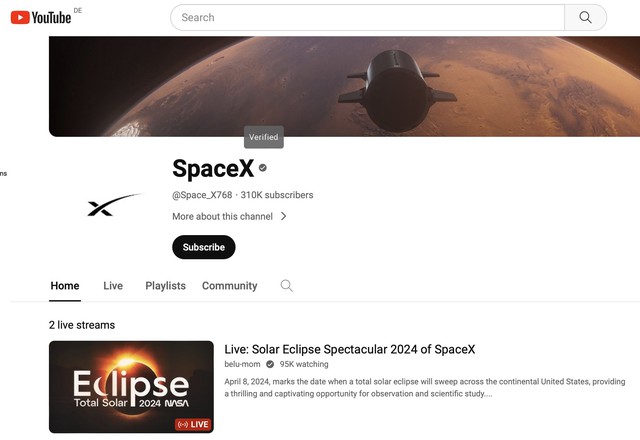 Không chỉ Độ Mixi, hàng loạt kênh YouTube cũng bị hack thành SpaceX trong ngày nhật thực - Ảnh 3.