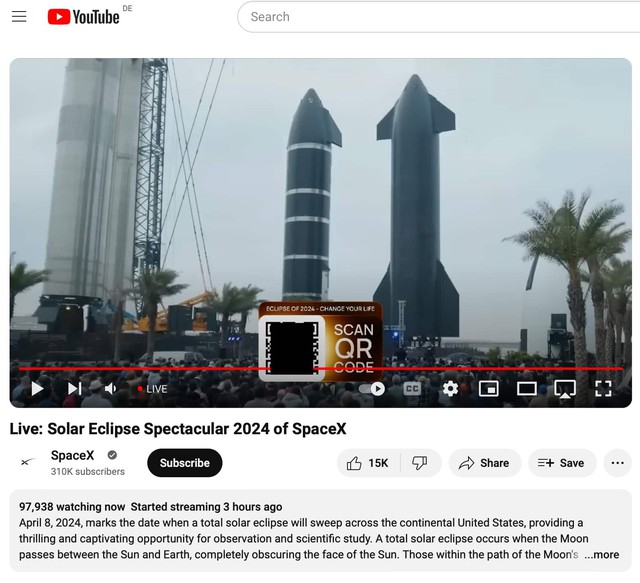 Không chỉ Độ Mixi, hàng loạt kênh YouTube cũng bị hack thành SpaceX trong ngày nhật thực - Ảnh 1.