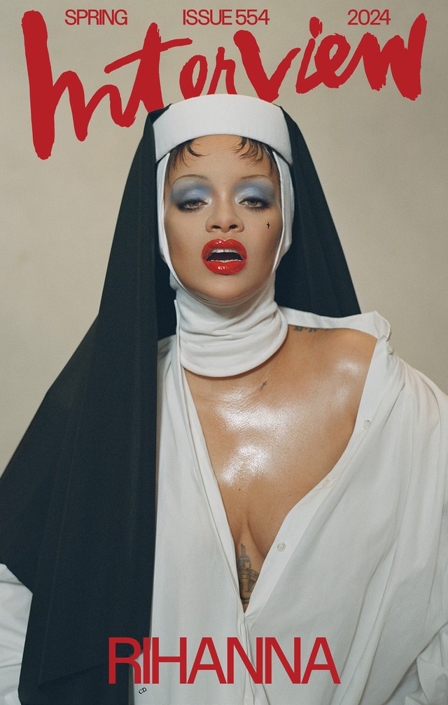 Rihanna gây tranh cãi với tạo hình nữ tu gợi cảm, đến Lady Gaga và Madonna cũng bị réo tên - Ảnh 1.