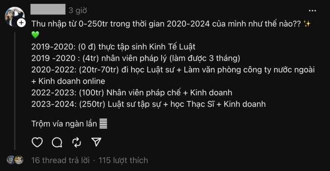 Bùng nổ trend khoe thu nhập trên Threads: Nhiều người đi lên từ cảnh ví rỗng giờ kiếm vài trăm triệu/tháng, vẫn gây tranh cãi vì 1 lý do - Ảnh 3.