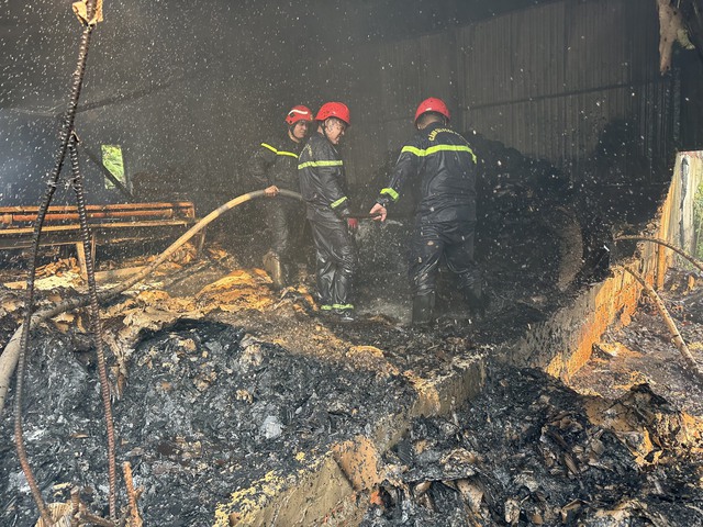 Hình ảnh hoang tàn sau đám cháy tại một công ty bao bì ở Bình Dương - Ảnh 3.