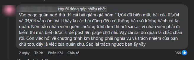 Tiệm b&aacute;nh ngọt th&ocirc;ng b&aacute;o khuyến m&atilde;i g&acirc;y l&uacute; v&igrave; qu&aacute; vắn tắt khiến kh&aacute;ch ấm ức b&oacute;c phốt: D&acirc;n mạng chia phe, b&ecirc;nh ai mới đ&uacute;ng? - Ảnh 6.