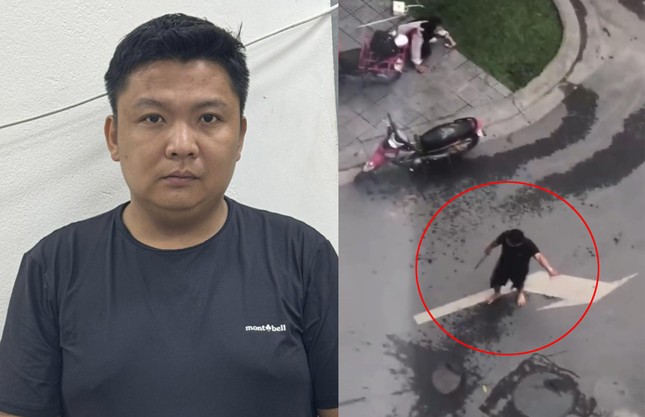 Vụ chồng v&aacute;c dao ch&eacute;m vợ cũ: Bảo vệ kể lại khoảnh khắc ngăn cản người đ&agrave;n &ocirc;ng hung h&atilde;n - Ảnh 1.