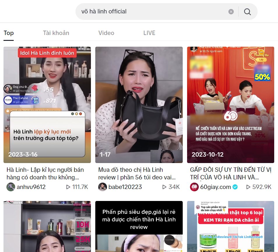 Nóng: Tài khoản TikTok 4 triệu followers của chiến thần review Võ Hà Linh bất ngờ bay màu - Ảnh 1.