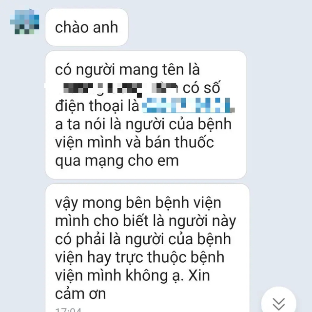 Mạo danh nhân viên bệnh viện để bán thuốc - Ảnh 2.