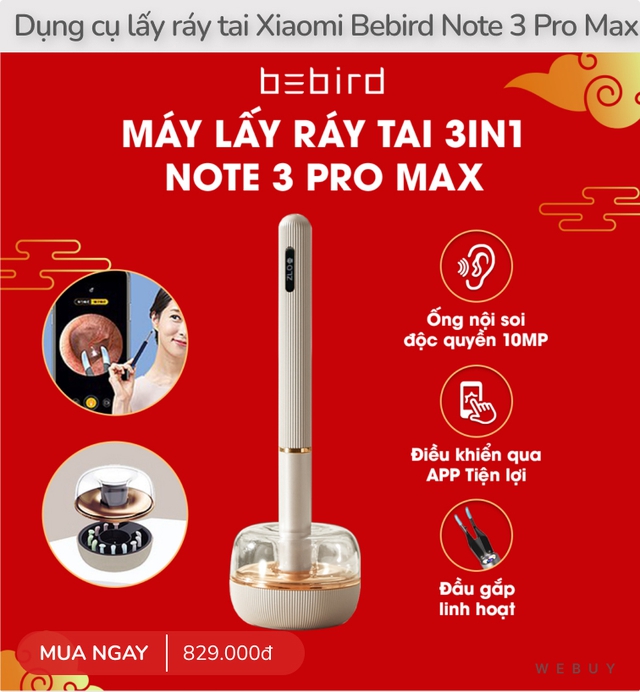 Dùng thử ngoáy tai gắn camera Xiaomi Bebird R1: Rẻ mà ngon, dùng tiện, ngoáy sạch, kèm cả nhạc du dương - Ảnh 11.