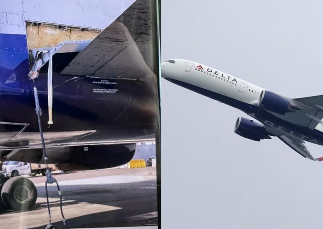Máy bay Boeing chở 183 người ở Mỹ bung máng trượt thoát hiểm trên không - Ảnh 1.