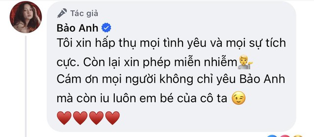 Bảo Anh tỏ rõ thái độ sau loạt bình luận trái chiều hậu khoe con gái 13 tháng tuổi - Ảnh 2.