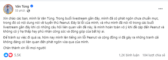 BLV đình đám VCS vạ miệng về Peanut nhưng quên mất một sự thật phũ phàng, phải xin lỗi khẩn cấp - Ảnh 5.