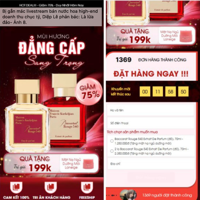 Vụ Diệp Lê bán nước hoa cao cấp với giá ngã cây, rẻ như hàng fake - Chính chủ lên tiếng: Thì là fake thật đó! - Ảnh 5. Vụ Diệp Lê bán nước hoa cao cấp với giá ngã cây, rẻ như hàng fake - Chính chủ lên tiếng: Thì là fake thật đó! - Ảnh 5.