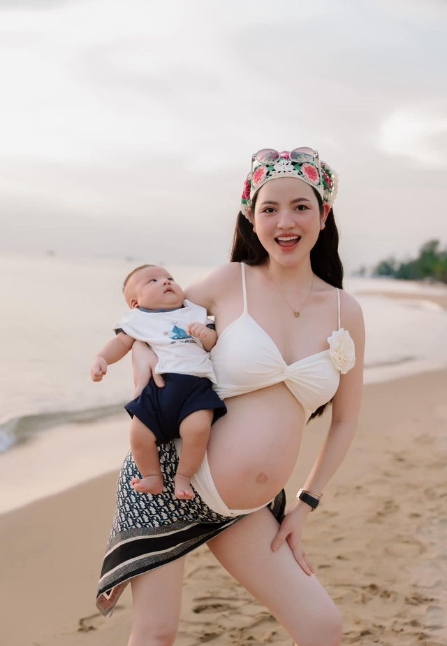 Bầu vượt mặt, bà xã Quang Hải vẫn cứ lên đồ siêu slay: Chị em nhìn mà mê mẩn, rần rần vào xin vía - Ảnh 2.