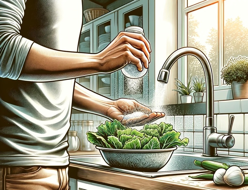 Rửa rau bằng nước muối có thật sự sạch hay không?
