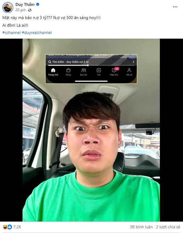 Thực hư chuyện Duy Thẩm nợ 3 tỷ đang lọt top tìm kiếm trên TikTok, chính chủ nói gì? - Ảnh 3.